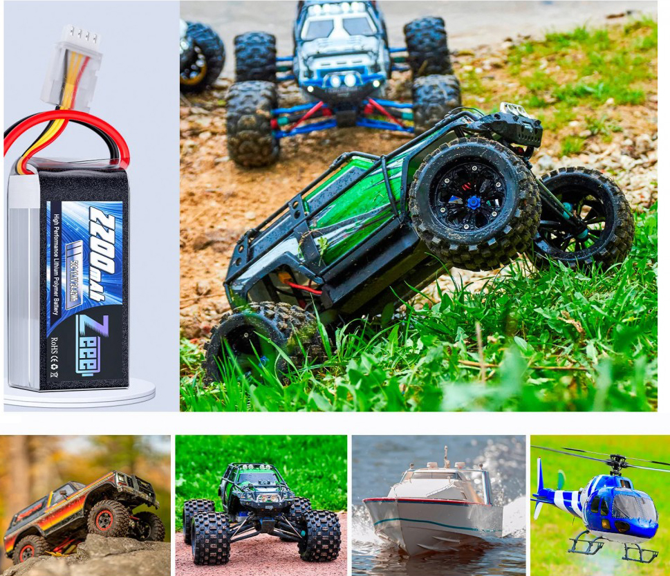 Акумулятор LiPo Zeee 3S 11.1V 2200mAh 50C висока струмовіддача та надійність для радіокерованої техніки